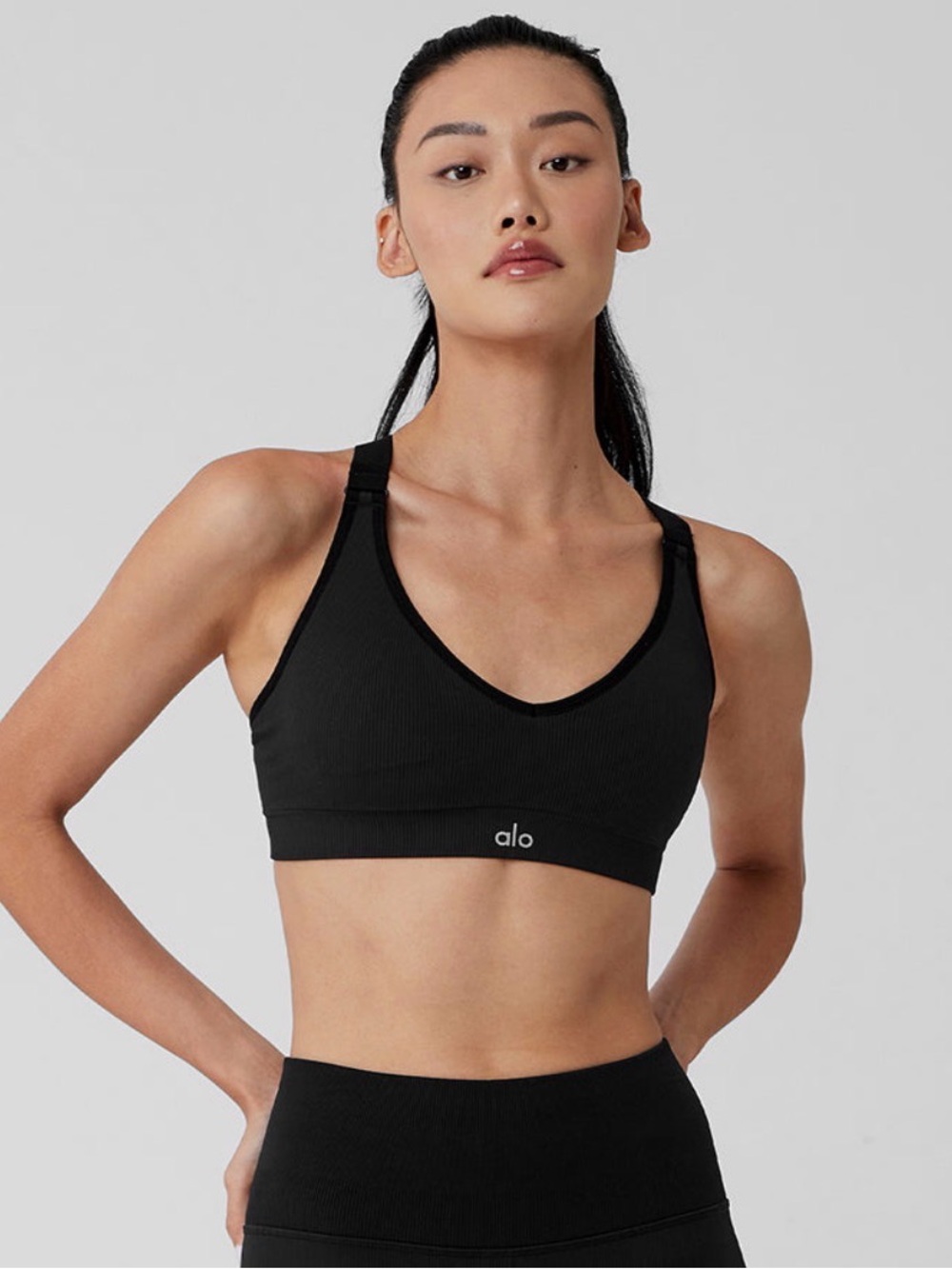 ALO Seamless Ribbed Favorite Bra XS